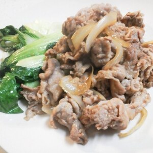 新玉ねぎと豚肉炒め